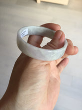 Load image into Gallery viewer, 51mm Certified Type A 100% Natural light purple/white square Jadeite Jade bangle BN96-2709