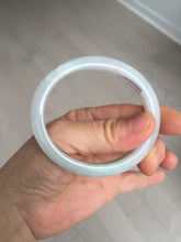 Load image into Gallery viewer, 51mm certified Type A 100% Natural green/purple/white oval Jadeite Jade bangle BM59-0262