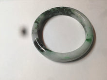 Load image into Gallery viewer, 56.3mm certified 100% natural Type A dark green/sunny green  jadeite jade bangle K106-2835