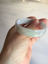 Load image into Gallery viewer, 51mm Certified Type A 100% Natural light purple/white square Jadeite Jade bangle BN96-2709