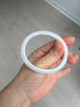 Load image into Gallery viewer, 52mm certified Type A 100% Natural green/purple/white oval Jadeite Jade bangle BM58-0261