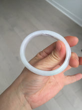 Load image into Gallery viewer, 52mm certified Type A 100% Natural green/purple/white oval Jadeite Jade bangle BM58-0261