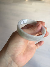 Load image into Gallery viewer, 51mm Certified Type A 100% Natural light purple/white square Jadeite Jade bangle BN96-2709