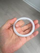 Load image into Gallery viewer, 52mm certified Type A 100% Natural green/purple/white oval Jadeite Jade bangle BM58-0261