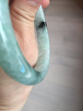 Load image into Gallery viewer, 57mm Certificated sunny green/dark green/white jadeite jade bangle BK119-8242