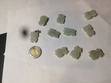 Load image into Gallery viewer, Type A 100% Natural light green jadeite jade cat kitty pendant BG43