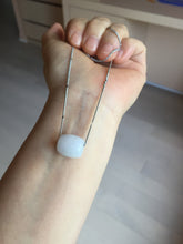 Load image into Gallery viewer, 13.5/12.5mm Type A 100% Natural light purple white Jadeite Jade LuluTong (Every road is smooth) pendant group PA135