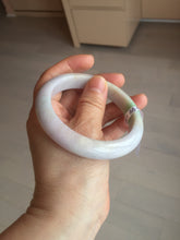 Load image into Gallery viewer, 58.5mm Certified type A 100% Natural sunny green/white/purple(春带彩) Jadeite bangle BS68-2531