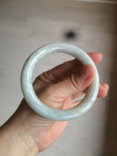 Load image into Gallery viewer, 56.8mm certified 100% natural type A light green/purple/yellow chubby round cut jadeite jade bangle D123-8923