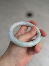 Load image into Gallery viewer, 56.8mm certified 100% natural type A light green/purple/yellow chubby round cut jadeite jade bangle D123-8923