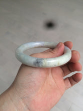 Load image into Gallery viewer, 56.8mm certified 100% natural type A light green/purple/yellow chubby round cut jadeite jade bangle D123-8923