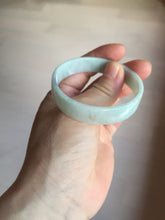 Load image into Gallery viewer, 51mm Certified Type A 100% Natural light purple/white square Jadeite Jade bangle BN98-2703