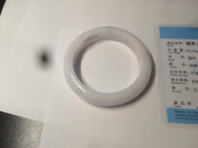 Load image into Gallery viewer, 52.9mm 100% natural Type A light purple/white jadeite jade bangle K109-8010