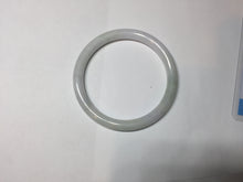 Load image into Gallery viewer, 54.5mm Certified type A 100% Natural light green white purple slim round cut Jadeite bangle BN20-9106