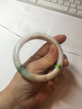 Load image into Gallery viewer, 56.5mm certified 100% natural Type A green purple brown jadeite jade bangle G77-5703