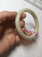 Load image into Gallery viewer, 57.9mm certified Type A 100% Natural beige yellow Jadeite Jade bangle G45-6731