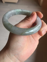 Load image into Gallery viewer, 59.2mm Certified Type A 100% Natural white/light purple/brown/yellow/gray(FU LU SHOU) Jadeite Jade bangle BF104-8634