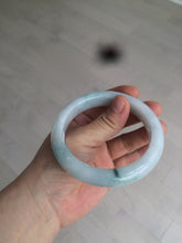 Load image into Gallery viewer, 61mm Certified Type A 100% Natural light green/white jadeite Jade bangle AX80-4362