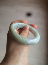 Load image into Gallery viewer, 54.8mm  certified type A 100% Natural green/yellow/purple(FU LU SHOU) jadeite jade bangle M82-2114