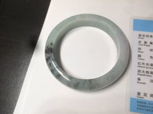 Load image into Gallery viewer, 55 mm Certified type A 100% Natural green/purple/black Jadeite bangle AT97-7557