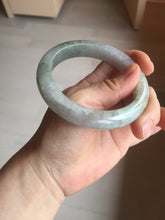 Load image into Gallery viewer, 59.2mm Certified Type A 100% Natural white/light purple/brown/yellow/gray(FU LU SHOU) Jadeite Jade bangle BF104-8634