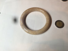 Load image into Gallery viewer, 54.7mm 100% natural beige yellow pink round cut Coral Jade (珊瑚玉) bangle SY36