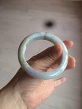 Load image into Gallery viewer, 54.8mm  certified type A 100% Natural green/yellow/purple(FU LU SHOU) jadeite jade bangle M82-2114