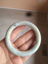 Load image into Gallery viewer, 56.8mm certified 100% natural type A light green/purple/yellow round cut jadeite jade bangle D121-8931