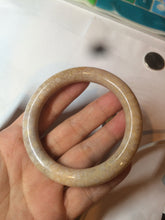 Load image into Gallery viewer, 54.7mm 100% natural beige yellow pink round cut Coral Jade (珊瑚玉) bangle SY36