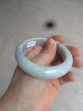 Load image into Gallery viewer, 54.8mm  certified type A 100% Natural green/yellow/purple(FU LU SHOU) jadeite jade bangle M82-2114