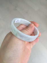 Load image into Gallery viewer, 51mm Certified Type A 100% Natural light purple/white square Jadeite Jade bangle BN96-2709
