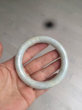 Load image into Gallery viewer, 56.8mm certified 100% natural type A light green/purple/yellow round cut jadeite jade bangle D121-8931