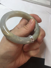 Load image into Gallery viewer, 53.2mm certified type A 100% Natural green/yellow/purple/gray Jadeite Jade bangle G109-3537