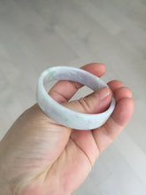 Load image into Gallery viewer, 51mm Certified Type A 100% Natural light purple/white square Jadeite Jade bangle BN96-2709