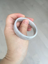 Load image into Gallery viewer, 51mm Certified Type A 100% Natural light purple/white square Jadeite Jade bangle BN95-2713