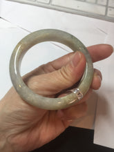 Load image into Gallery viewer, 53.2mm certified type A 100% Natural green/yellow/purple/gray Jadeite Jade bangle G109-3537