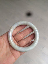 Load image into Gallery viewer, 56.8mm certified 100% natural type A light green/purple/yellow round cut jadeite jade bangle D121-8931