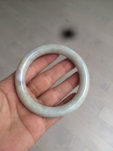 Load image into Gallery viewer, 56.8mm certified 100% natural type A light green/purple/yellow round cut jadeite jade bangle D121-8931