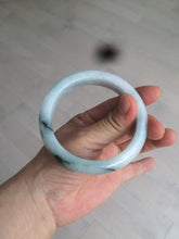 Load image into Gallery viewer, 58mm Certified Type A 100% Natural green/white Jadeite Jade bangle AX79-4354