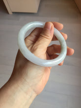 Load image into Gallery viewer, 56.5mm Certified Type A 100% Natural light green/purple/white round cut Jadeite bangle PD104-4907