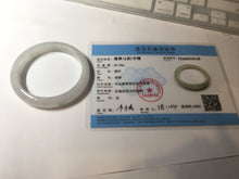 Load image into Gallery viewer, 52.5mm 100% natural certified icy watery light green/white/light purple jadeite jade bangle AU39-8148