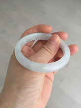 Load image into Gallery viewer, 52.5mm 100% natural certified icy watery light green/white/light purple jadeite jade bangle AU39-8148