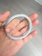 Load image into Gallery viewer, 49mm Certified Type A 100% Natural light green red oval Jadeite Jade bangle BM68