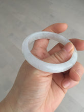 Load image into Gallery viewer, 52.5mm 100% natural certified icy watery light green/white/light purple jadeite jade bangle AU39-8148