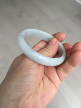 Load image into Gallery viewer, 49mm Certified Type A 100% Natural light green red oval Jadeite Jade bangle BM68