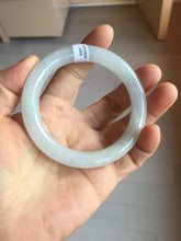 Load image into Gallery viewer, 54.2mm Certified Type A 100% Natural light green/purple/white round cut Jadeite bangle PD103-4905