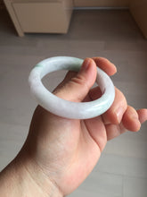 Load image into Gallery viewer, 51.9mm certified Type A 100% Natural light purple with green floating flowers Jadeite Jade bangle AU10-1263