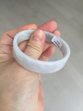 Load image into Gallery viewer, 51mm Certified Type A 100% Natural light purple/white square Jadeite Jade bangle BN94-2711