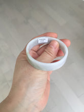 Load image into Gallery viewer, 51mm Certified Type A 100% Natural light purple/white square Jadeite Jade bangle BN93-2719