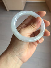 Load image into Gallery viewer, 54.2mm Certified Type A 100% Natural light green/purple/white round cut Jadeite bangle PD103-4905